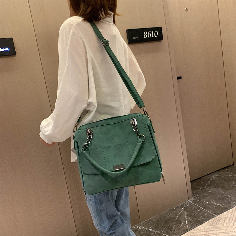 Matte Women Scrub Female Shoulder Bags Large Capacity Matcha Green PU Leather Lady Totes Boston Bag for Travel Hand Bags Matte Women Scrub Female Shoulder Bags Large Capacity Matcha Green PU Leather Lady Totes Boston Bag for Travel Hand Bags